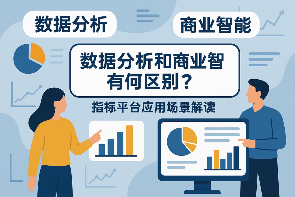 数据分析和商业智能有何区别？指标平台应用场景解读