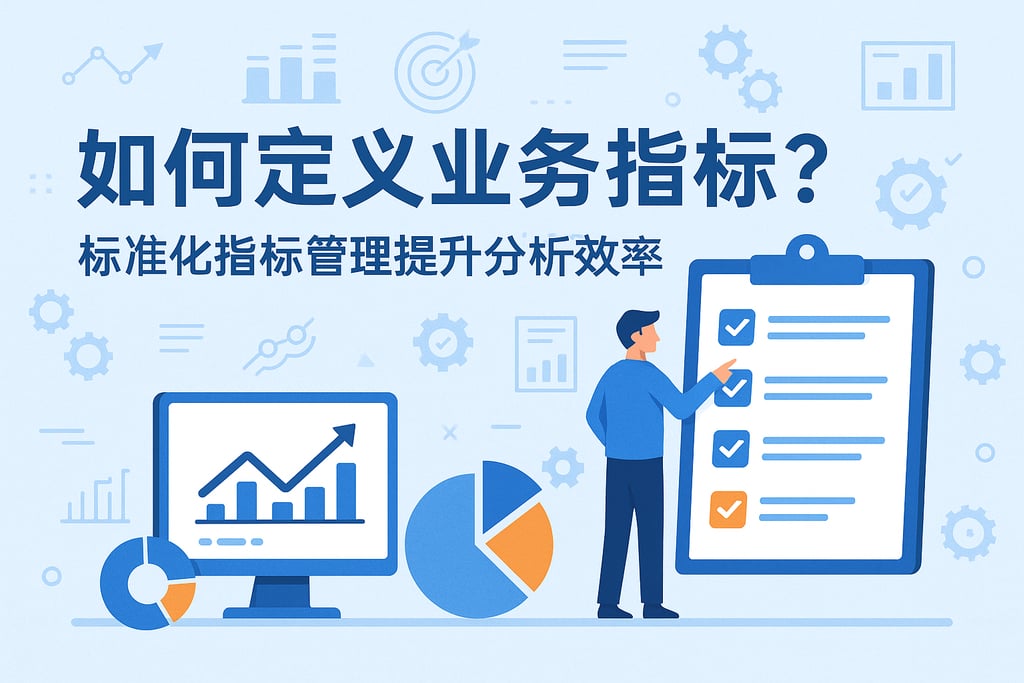 如何定义业务指标？标准化指标管理提升分析效率