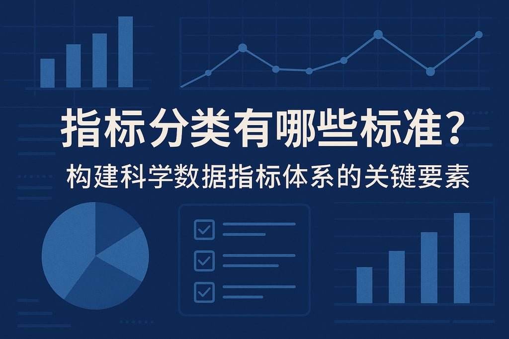 指标分类有哪些标准？构建科学数据指标体系的关键要素