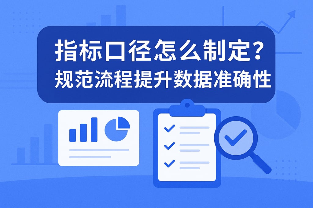 指标口径怎么制定？规范流程提升数据准确性