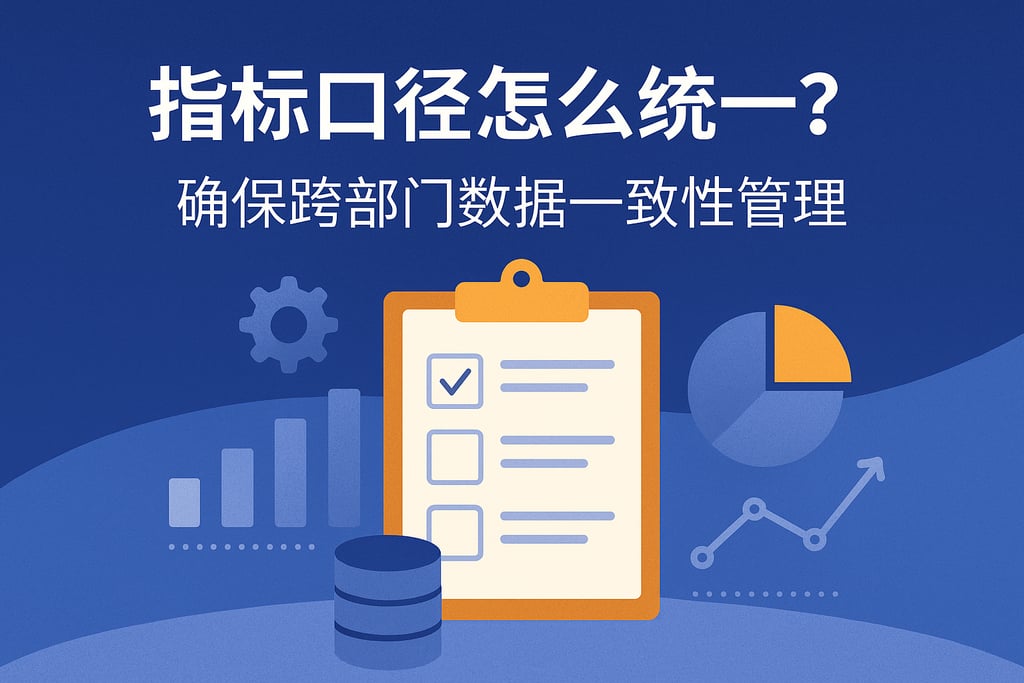指标口径怎么统一？确保跨部门数据一致性管理