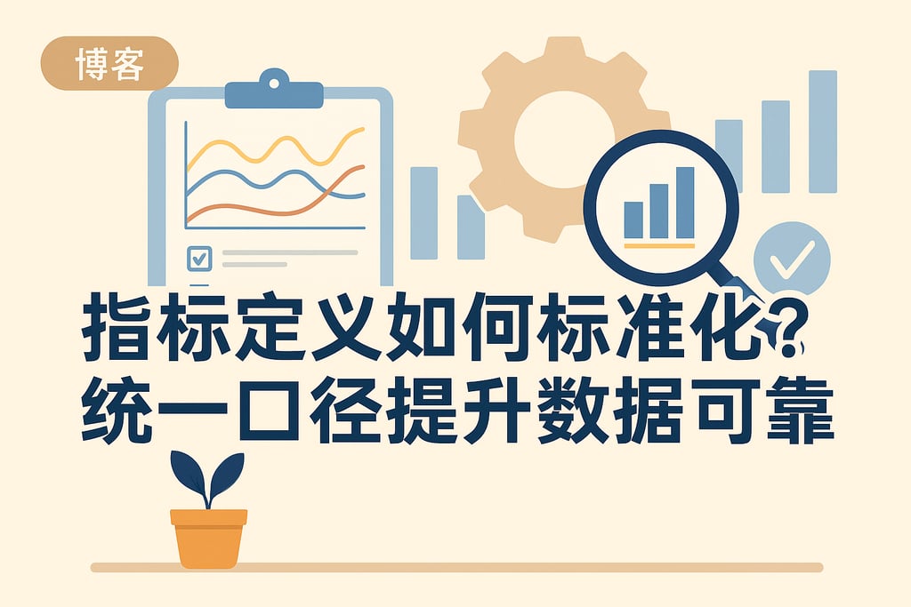 指标定义如何标准化？统一口径提升数据可靠性