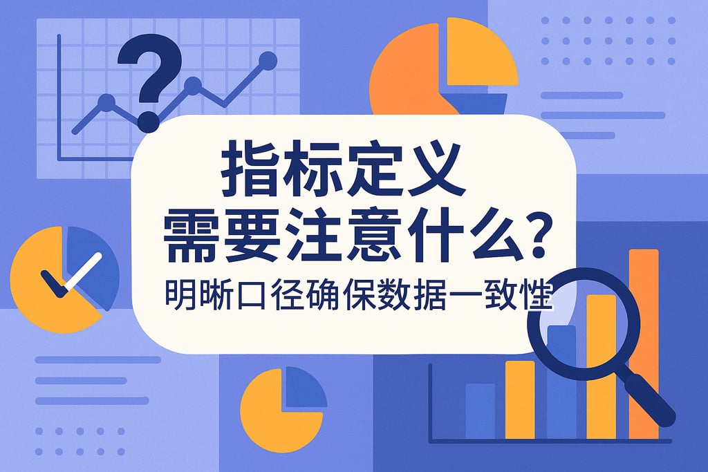 指标定义需要注意什么？明晰口径确保数据一致性