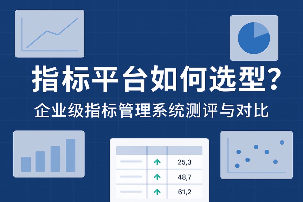 指标平台如何选型？企业级指标管理系统测评与对比