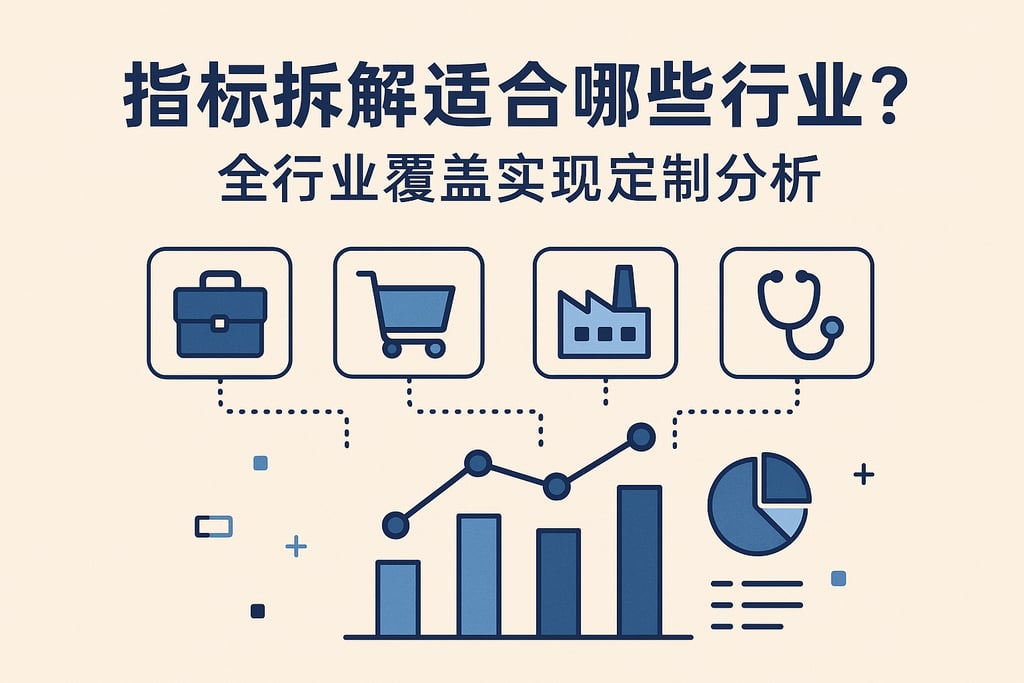 指标拆解适合哪些行业？全行业覆盖实现定制分析。