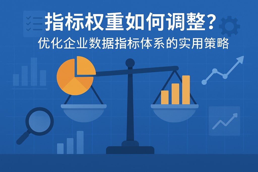 指标权重如何调整？优化企业数据指标体系的实用策略