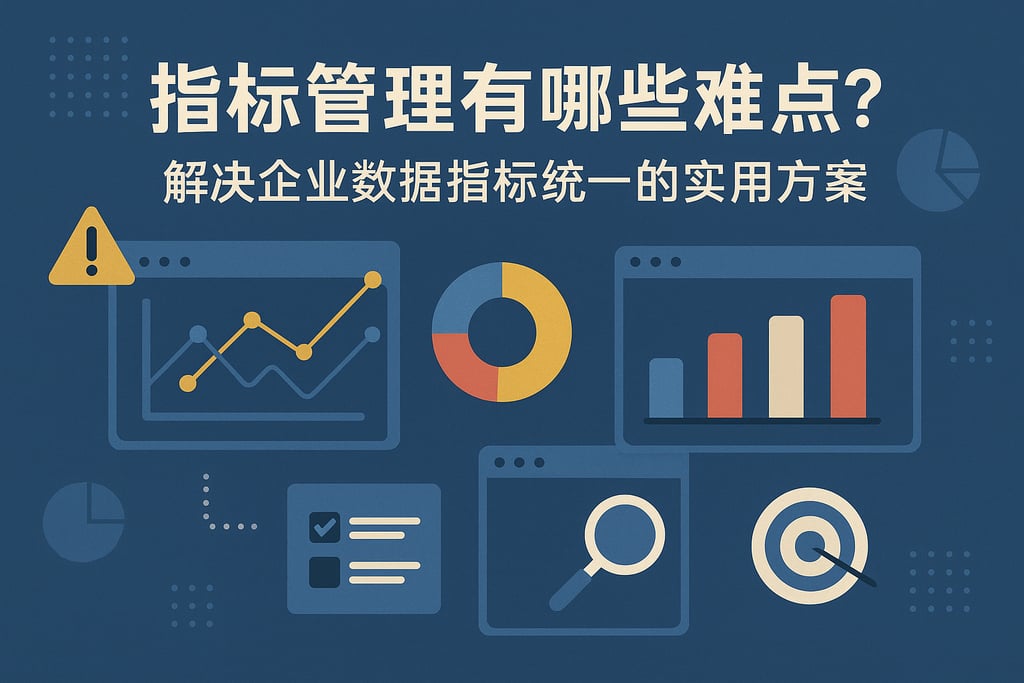 指标管理有哪些难点？解决企业数据指标统一的实用方案