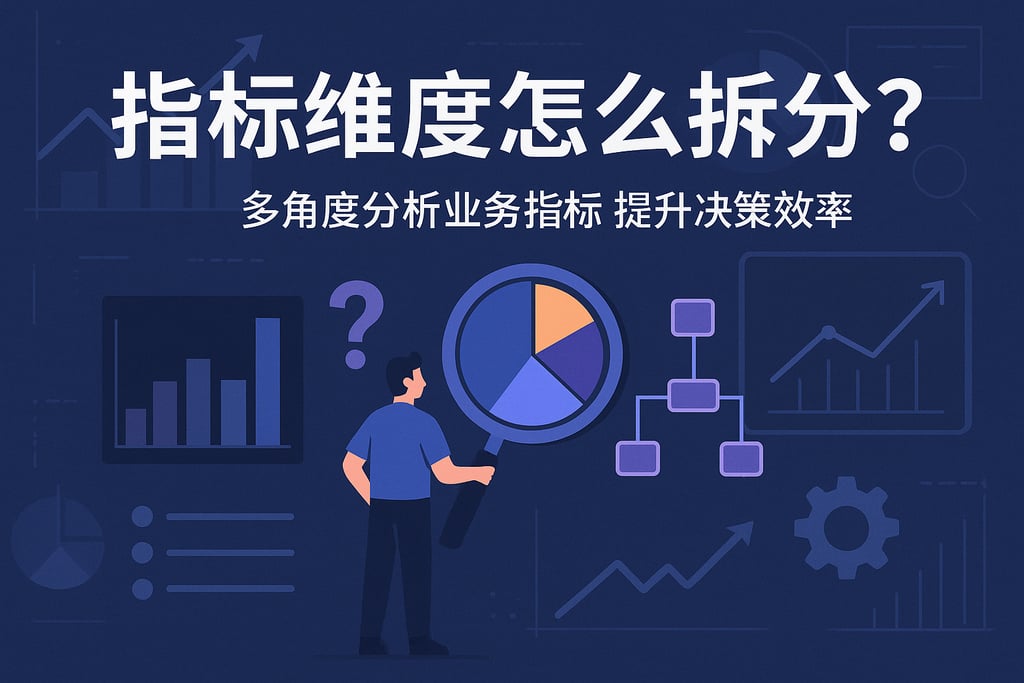指标维度怎么拆分？多角度分析业务指标提升决策效率