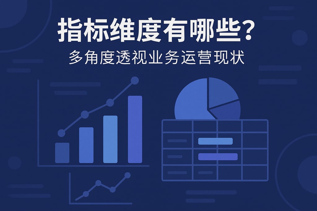 指标维度有哪些？多角度透视业务运营现状