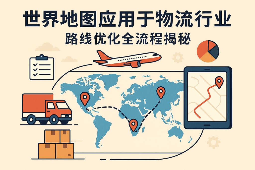 世界地图应用于物流行业如何？路线优化全流程揭秘