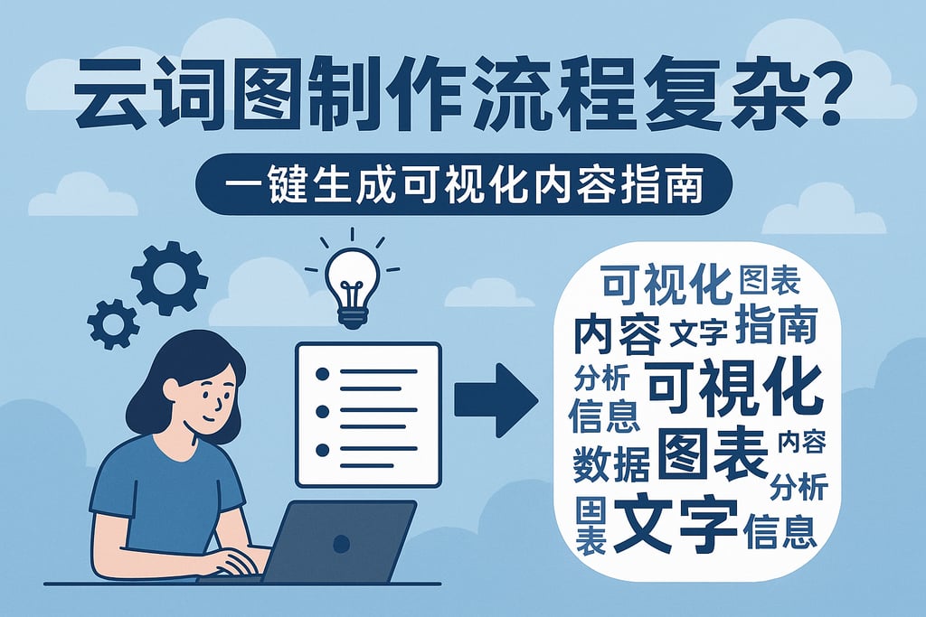 云词图制作流程复杂吗？一键生成可视化内容指南