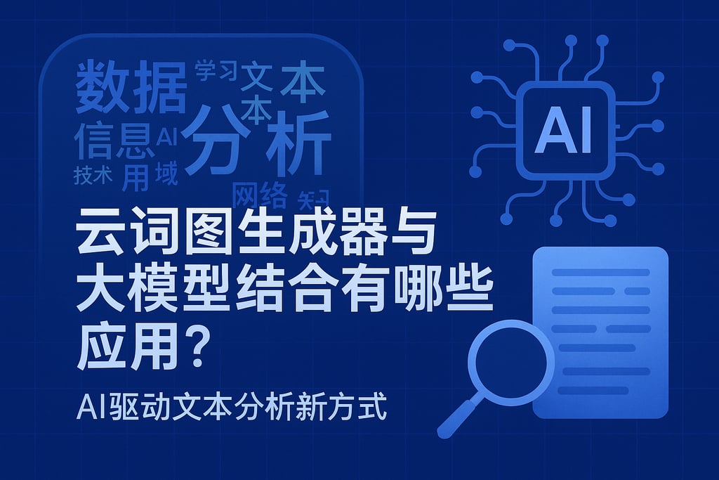 云词图生成器与大模型结合有哪些应用？AI驱动文本分析新方式
