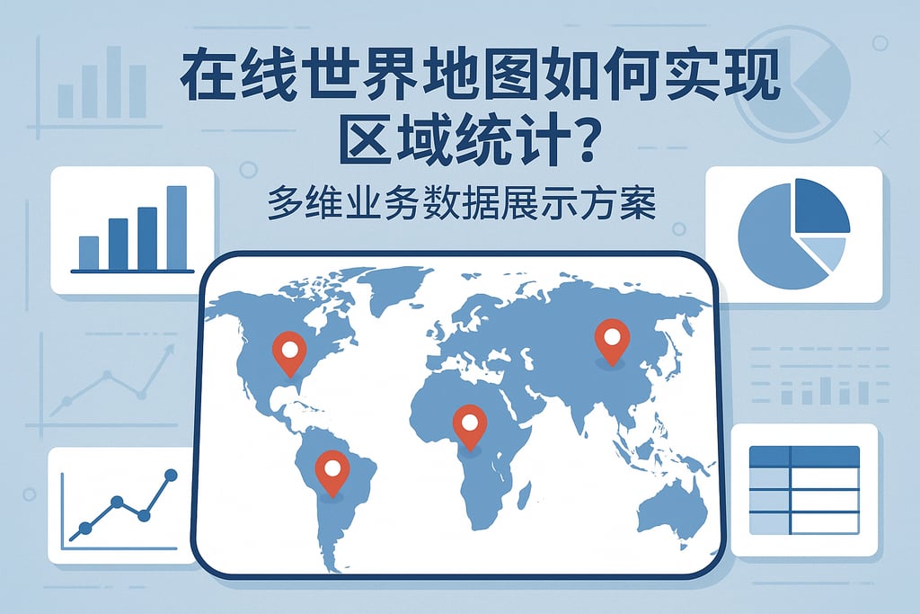 在线世界地图如何实现区域统计？多维业务数据展示方案
