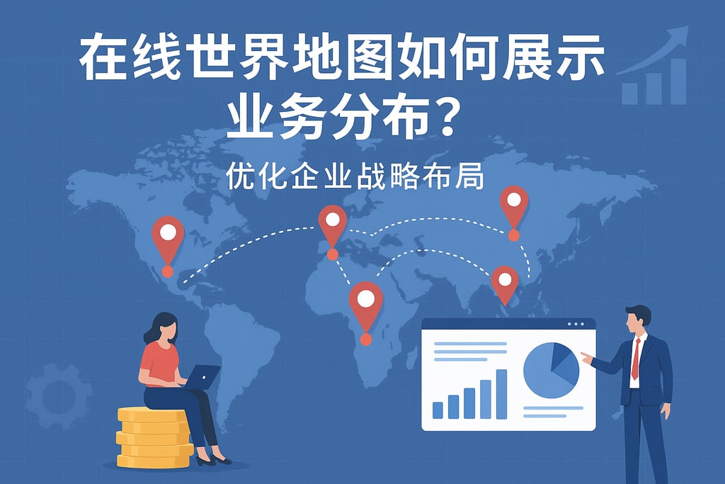 在线世界地图如何展示业务分布？优化企业战略布局
