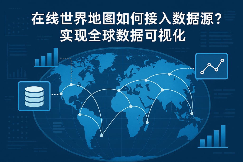 在线世界地图如何接入数据源？实现全球数据可视化