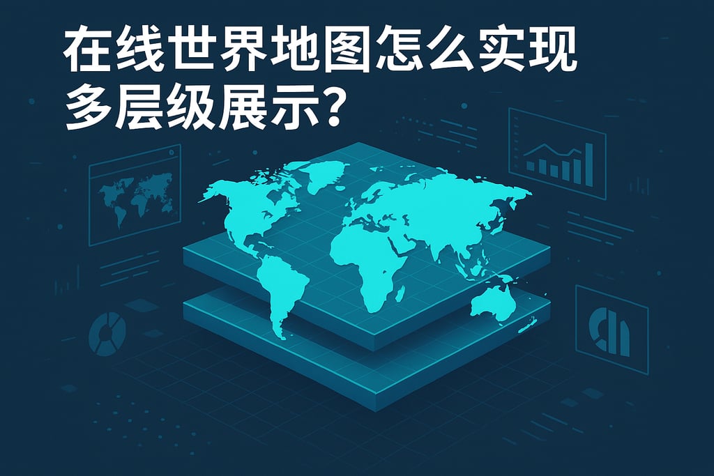 在线世界地图怎么实现多层级展示？立体呈现全球数据