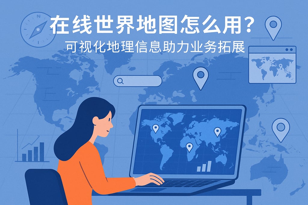 在线世界地图怎么用？可视化地理信息助力业务拓展