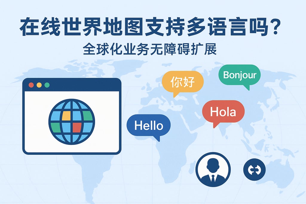 在线世界地图支持多语言吗？全球化业务无障碍扩展