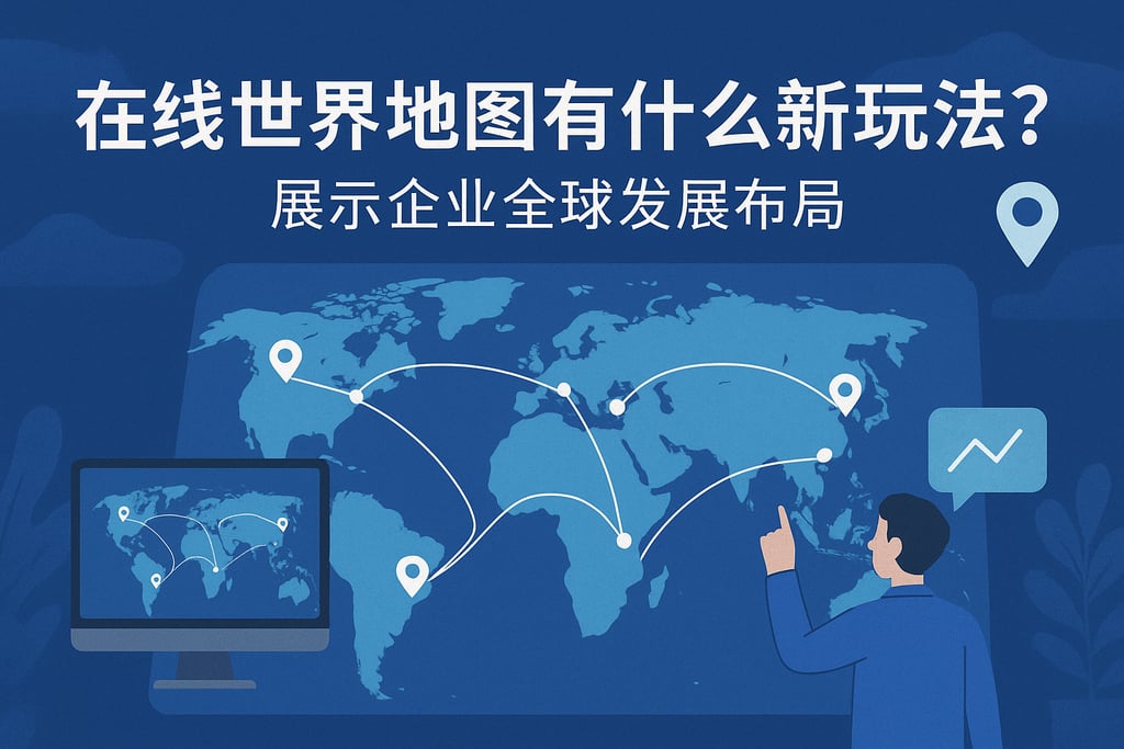 在线世界地图有什么新玩法？展示企业全球发展布局