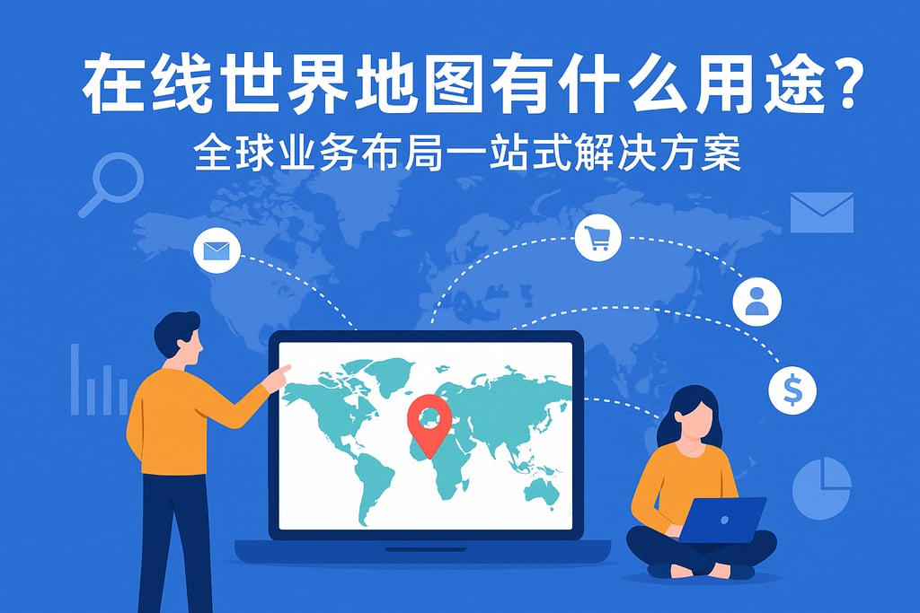 在线世界地图有什么用途？全球业务布局一站式解决方案
