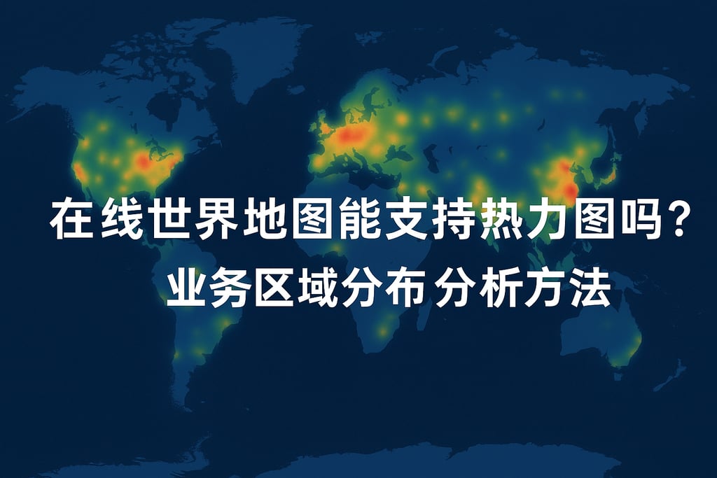 在线世界地图能支持热力图吗？业务区域分布分析方法