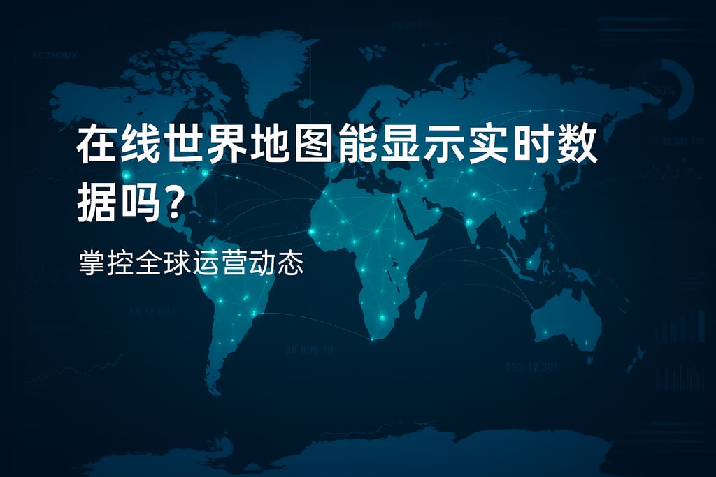 在线世界地图能显示实时数据吗？掌控全球运营动态