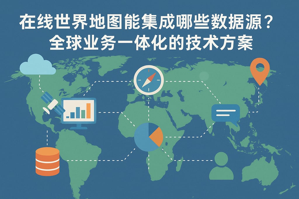 在线世界地图能集成哪些数据源？全球业务一体化的技术方案