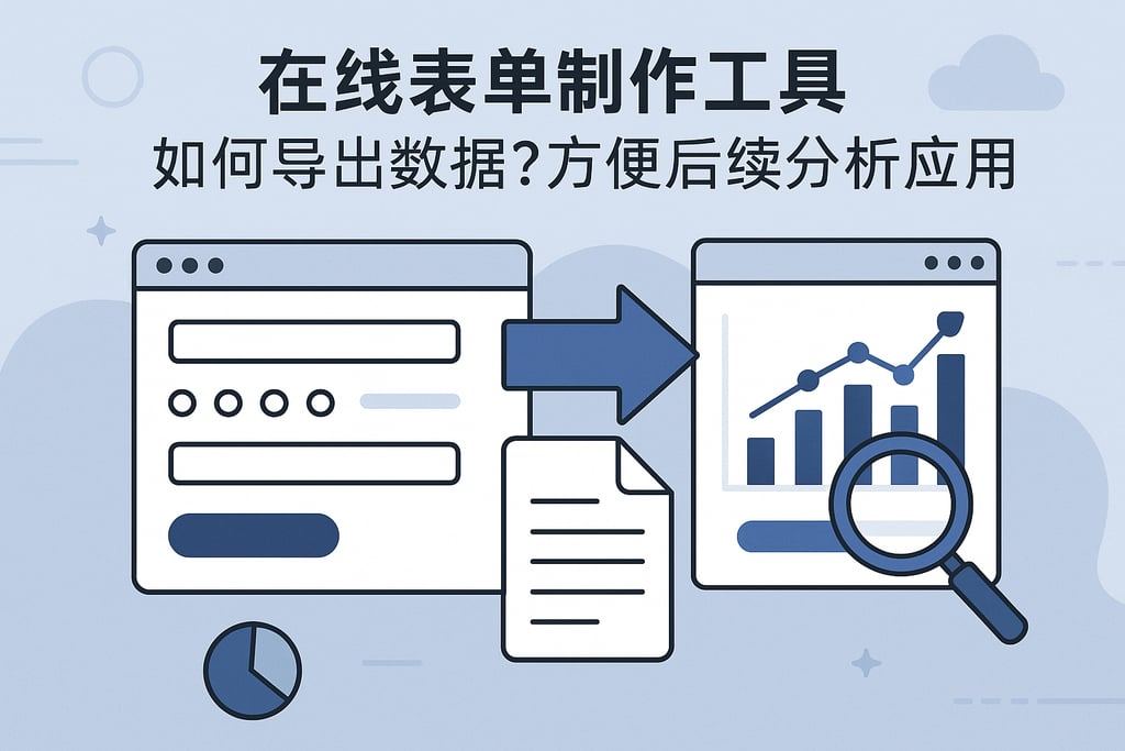 在线表单制作工具如何导出数据？方便后续分析应用