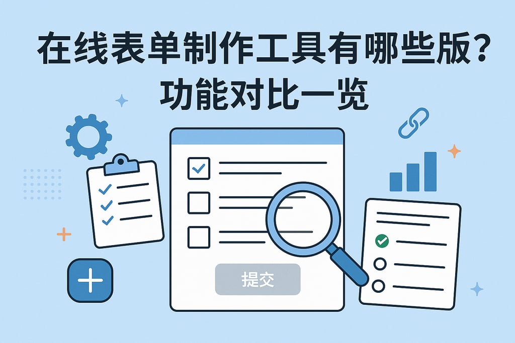 在线表单制作工具有哪些免费版？功能对比一览
