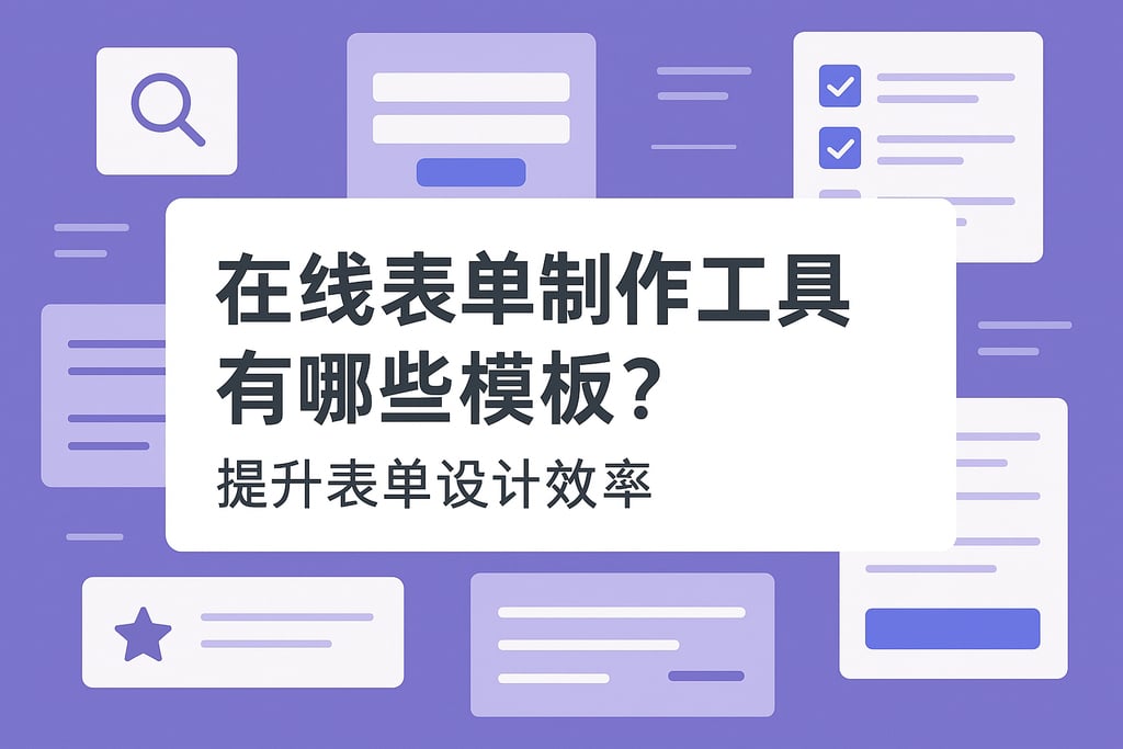 在线表单制作工具有哪些模板？提升表单设计效率