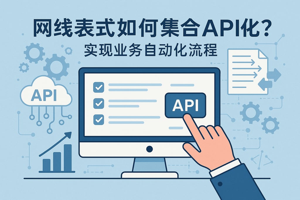 在线表单如何整合API？实现业务自动化操作流程