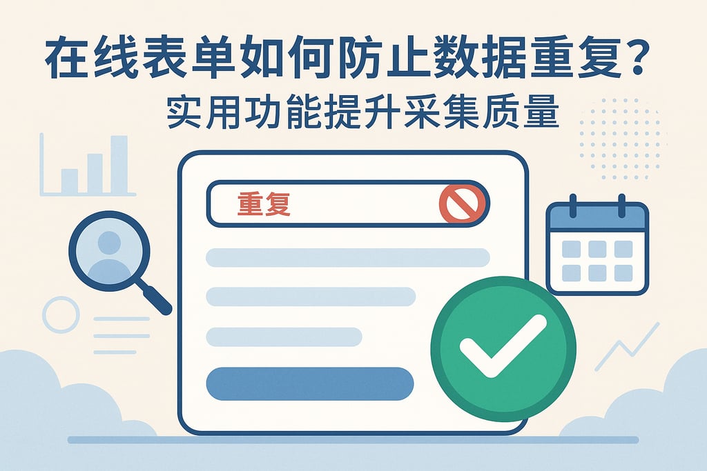 在线表单如何防止数据重复？实用功能提升采集质量