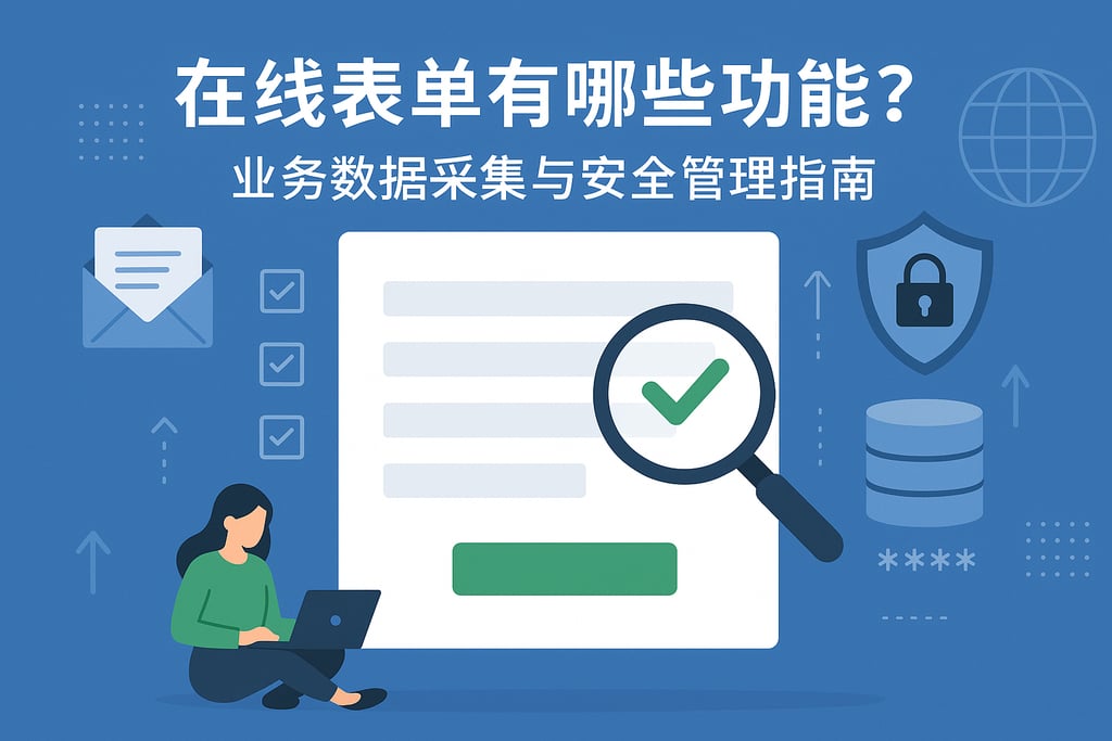 在线表单有哪些功能？业务数据采集与安全管理指南