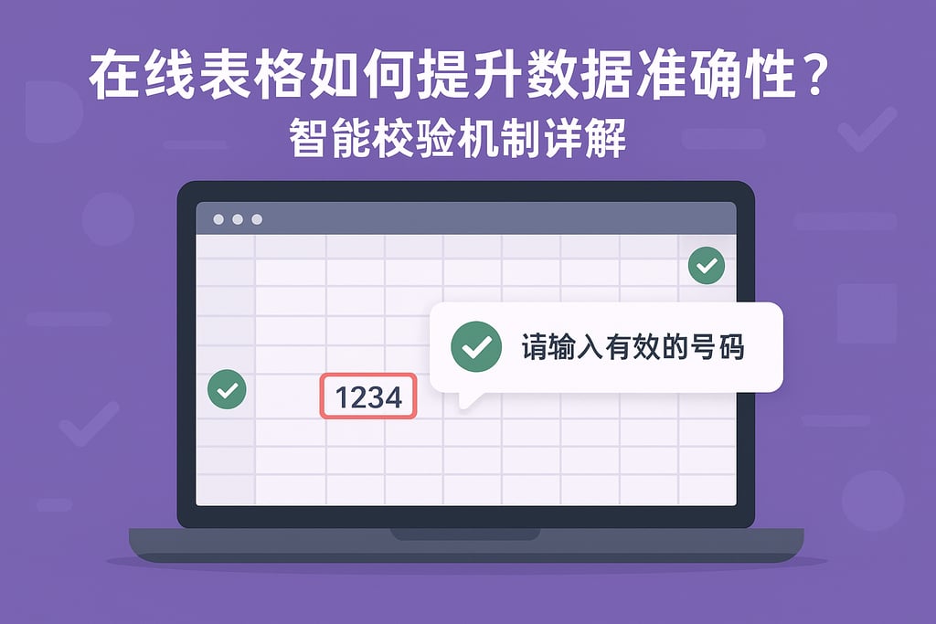 在线表格如何提升数据准确性？智能校验机制详解