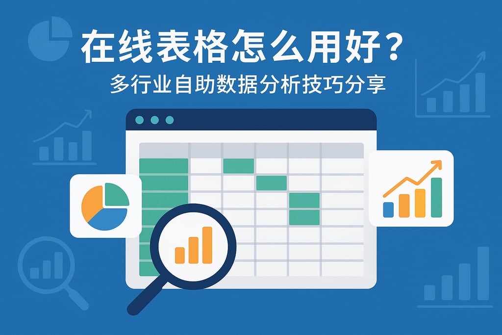 在线表格怎么用好？多行业自助数据分析技巧分享