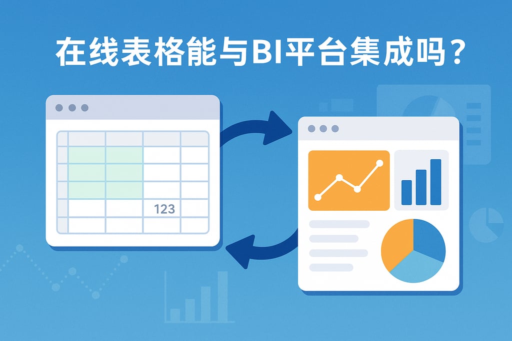 在线表格能与BI平台集成吗？数据分析流程无缝对接