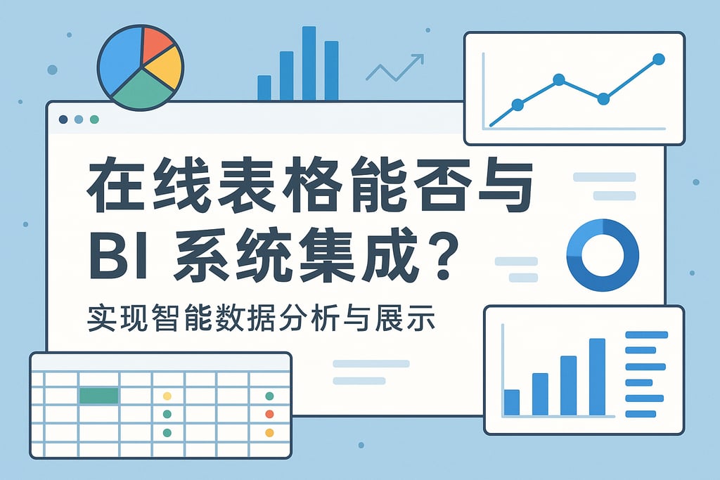 在线表格能否与BI系统集成？实现智能数据分析与展示