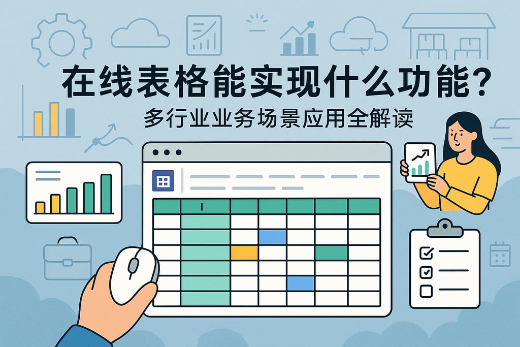 在线表格能实现什么功能？多行业业务场景应用全解读
