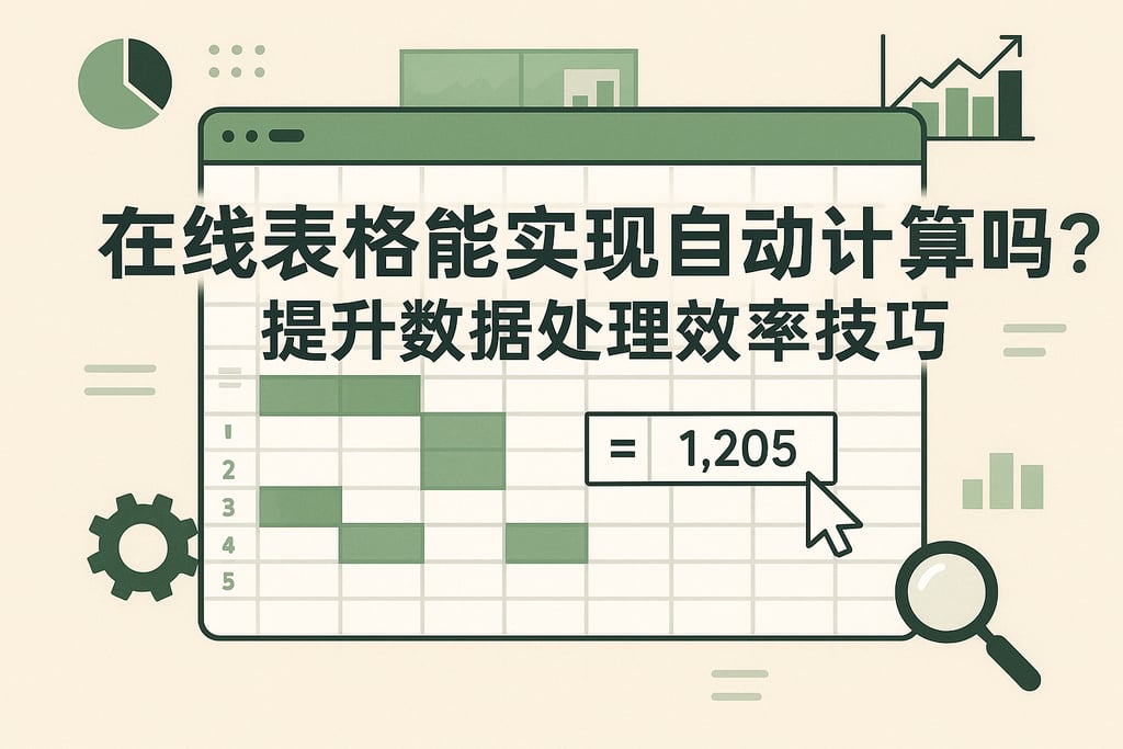 在线表格能实现自动计算吗？提升数据处理效率技巧