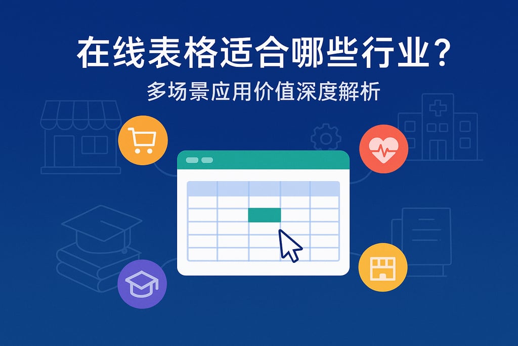 在线表格适合哪些行业？多场景应用价值深度解析