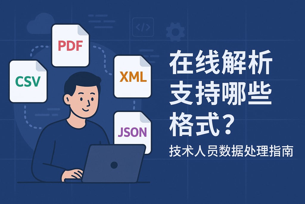 在线解析支持哪些格式？技术人员数据处理指南