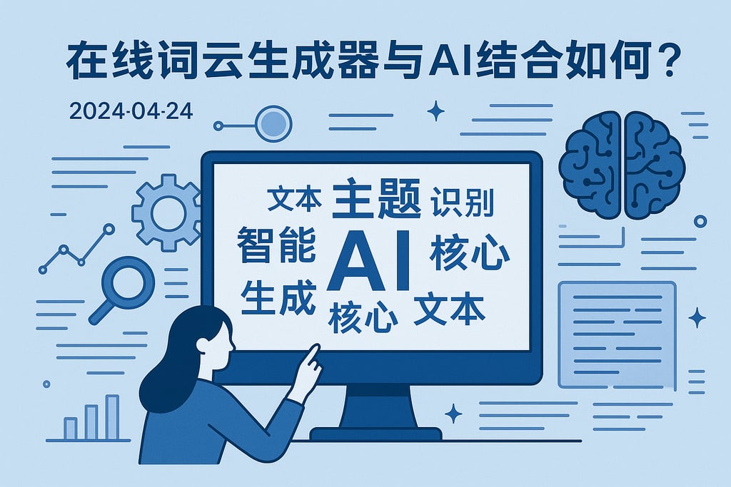 在线词云生成器与AI结合如何？智能识别文本核心主题