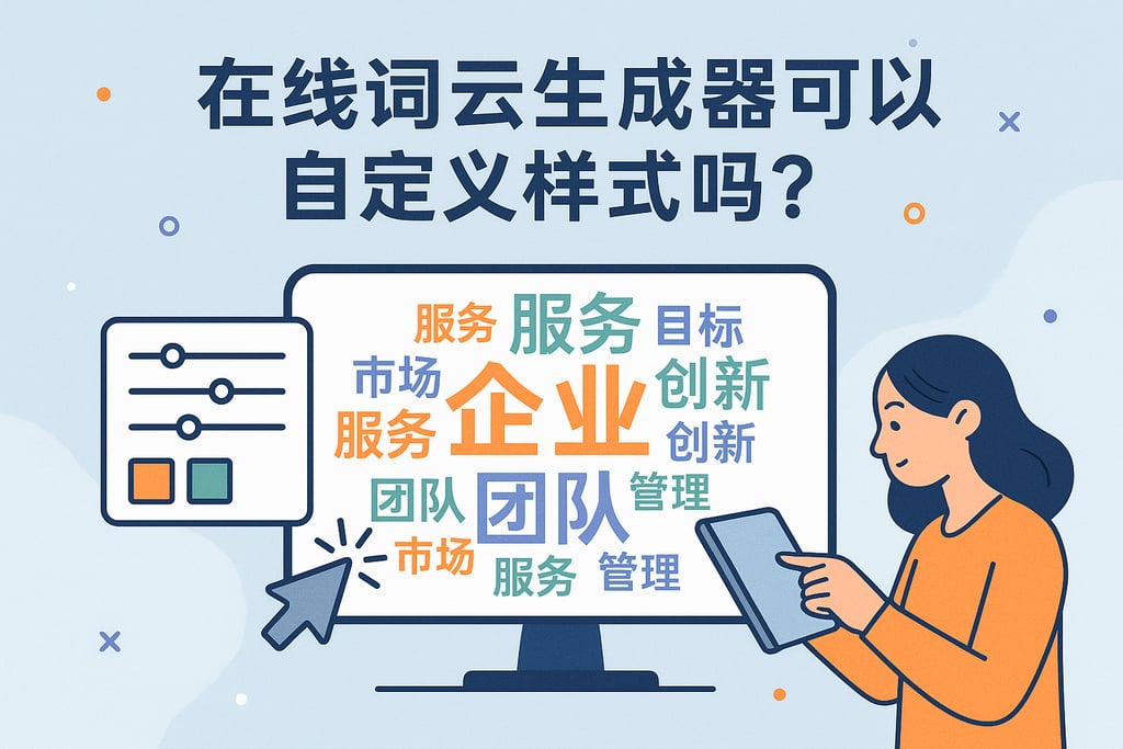 在线词云生成器可以自定义样式吗？多样化展示企业关键词