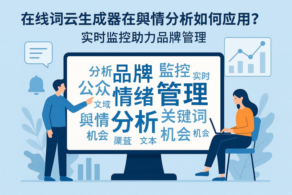 在线词云生成器在舆情分析如何应用？实时监控助力品牌管理
