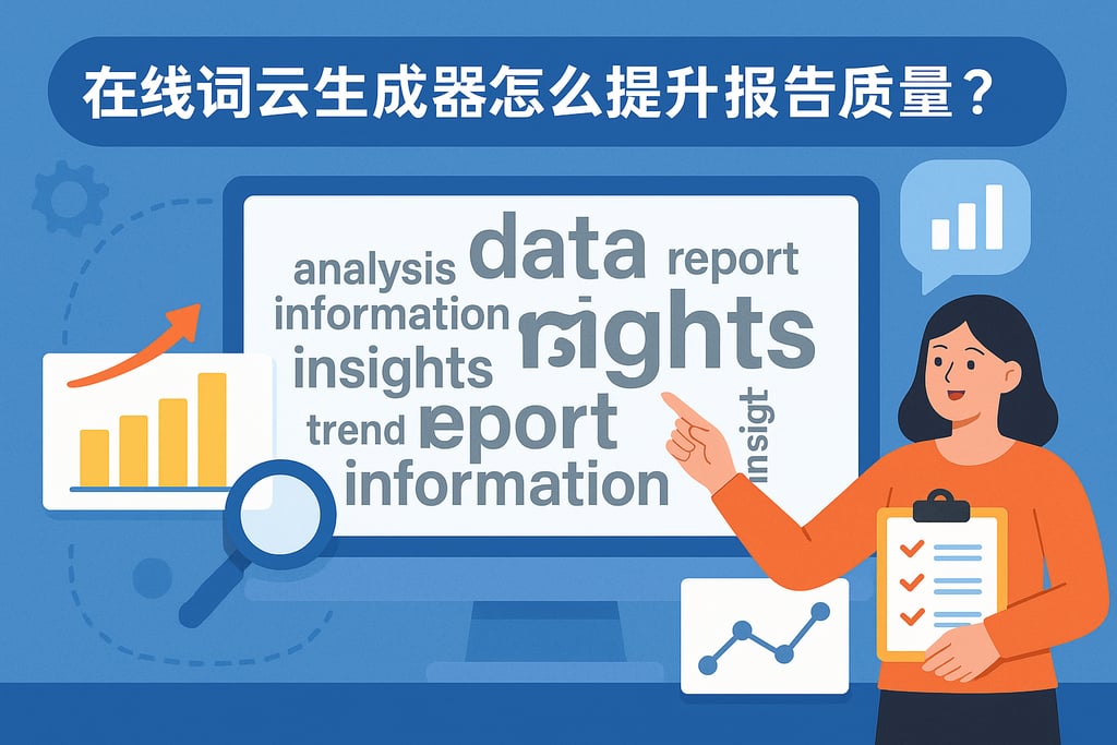 在线词云生成器怎么提升报告质量？数据展示与洞察提升