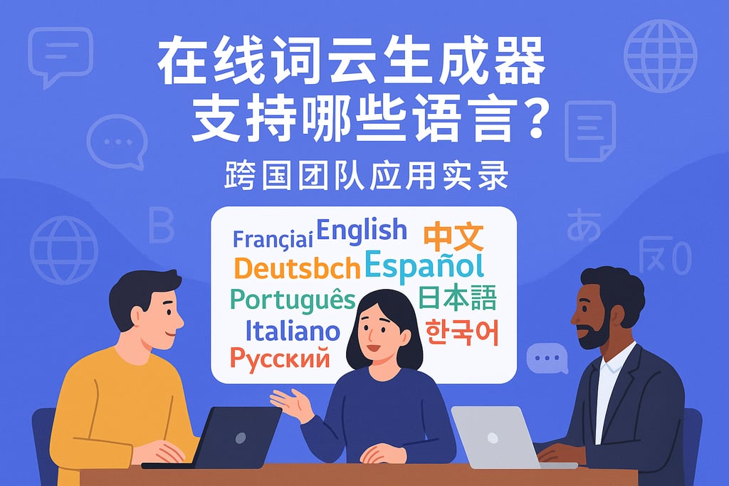 在线词云生成器支持哪些语言？跨国团队应用实录