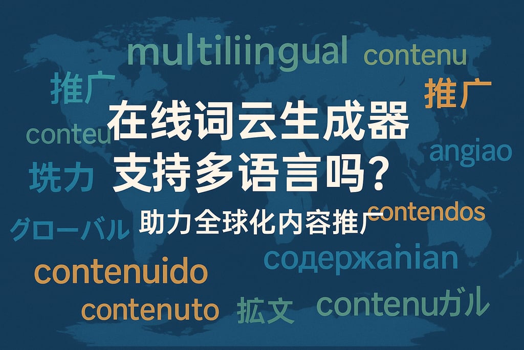 在线词云生成器是否支持多语言？助力全球化内容推广