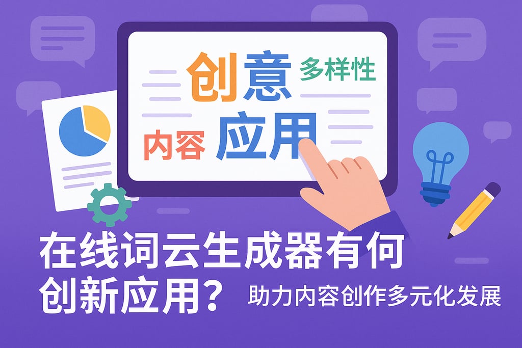 在线词云生成器有何创新应用？助力内容创作多元化发展