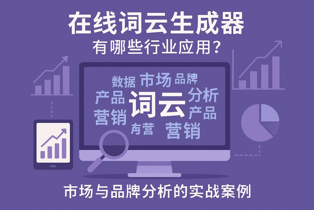 在线词云生成器有哪些行业应用？市场与品牌分析的实战案例