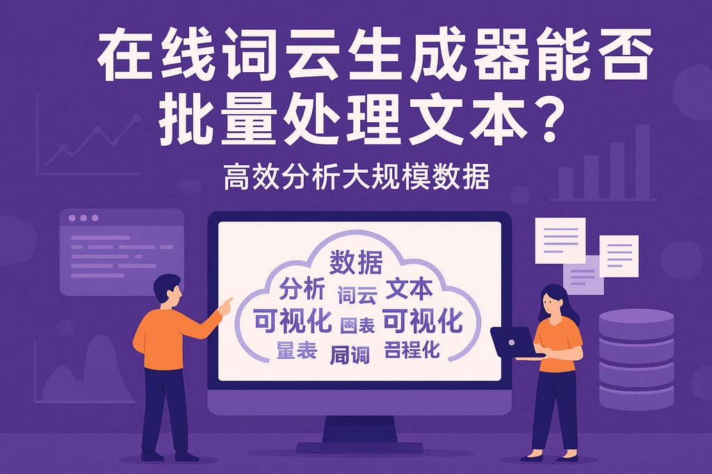 在线词云生成器能否批量处理文本？高效分析大规模数据